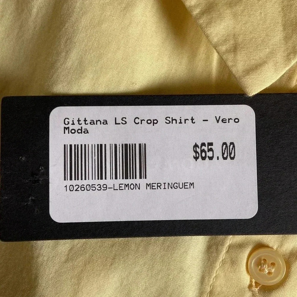 Vera Moda |  Gittana LS Crop Shirt - Picture 11 of 11